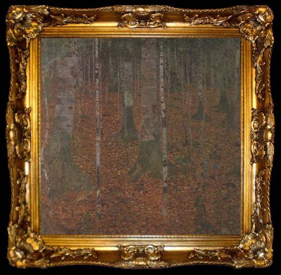 framed  Gustav Klimt Birch Wood (mk20), ta009-2